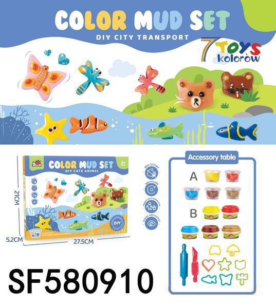 Plastelina SF580910 Mix kolor 