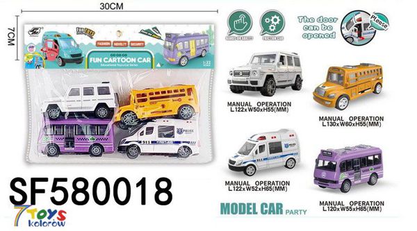 Zestaw Pojazdow SF580018 Mix kolor