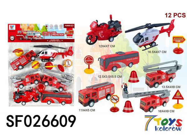 Zabawkowy Wóz Strazacki  SF026609 Mix kolor  1