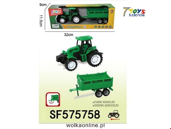 Traktor Zabawka SF575758 Mix kolor 