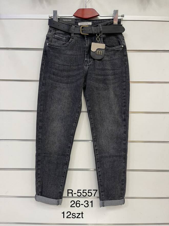 Jeansy damskie R5557 1 kolor  26-31