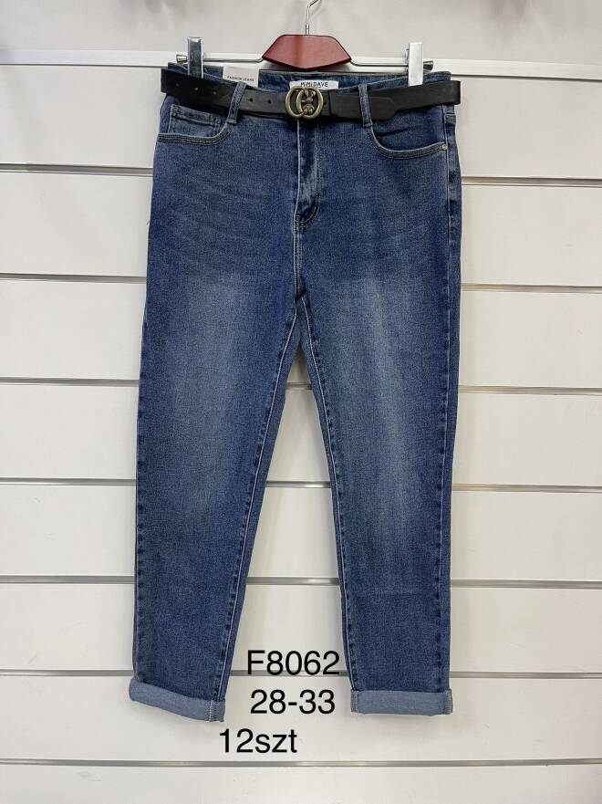 Jeansy damskie F8062 1 kolor  28-33