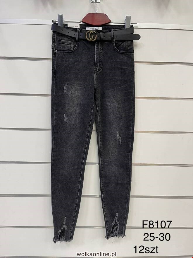 Jeansy damskie F8107 1 kolor  25-30
