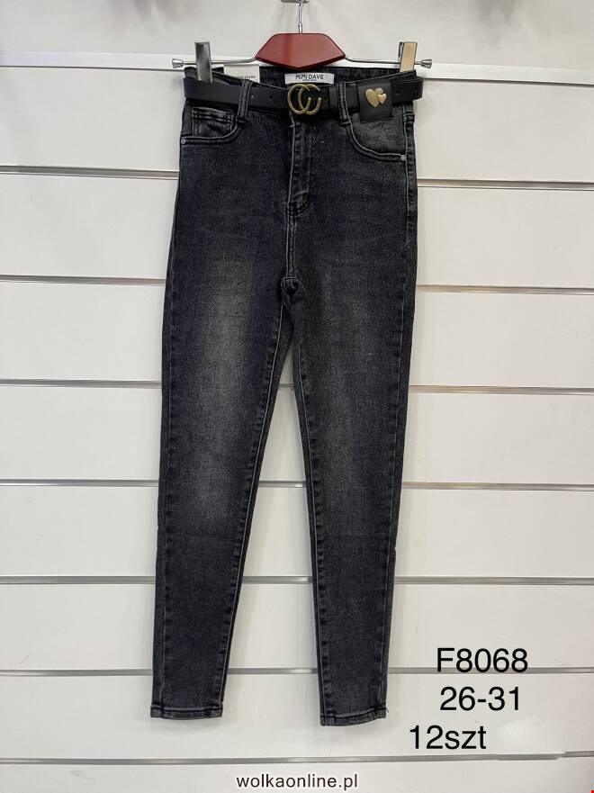 Jeansy damskie F8068 1 kolor  26-31