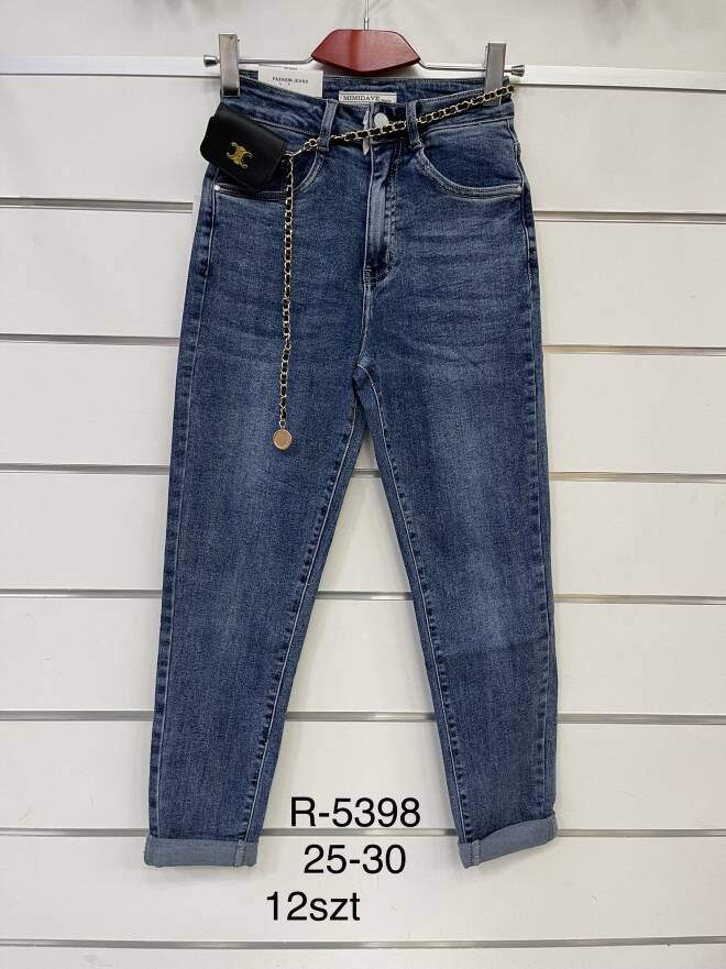 Jeansy damskie R-5398 1 kolor  25-30