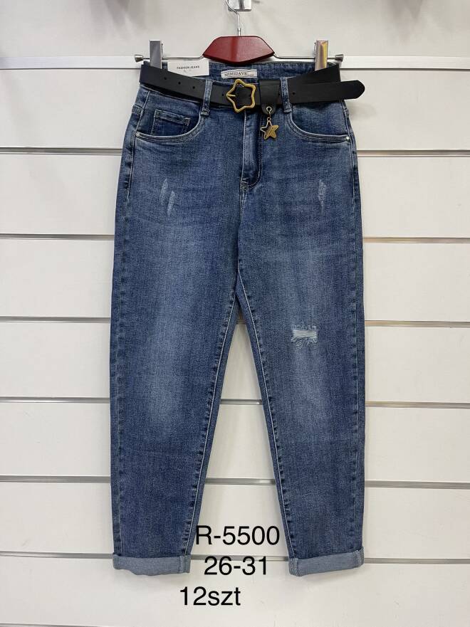 Jeansy damskie R5500 1 kolor  26-31