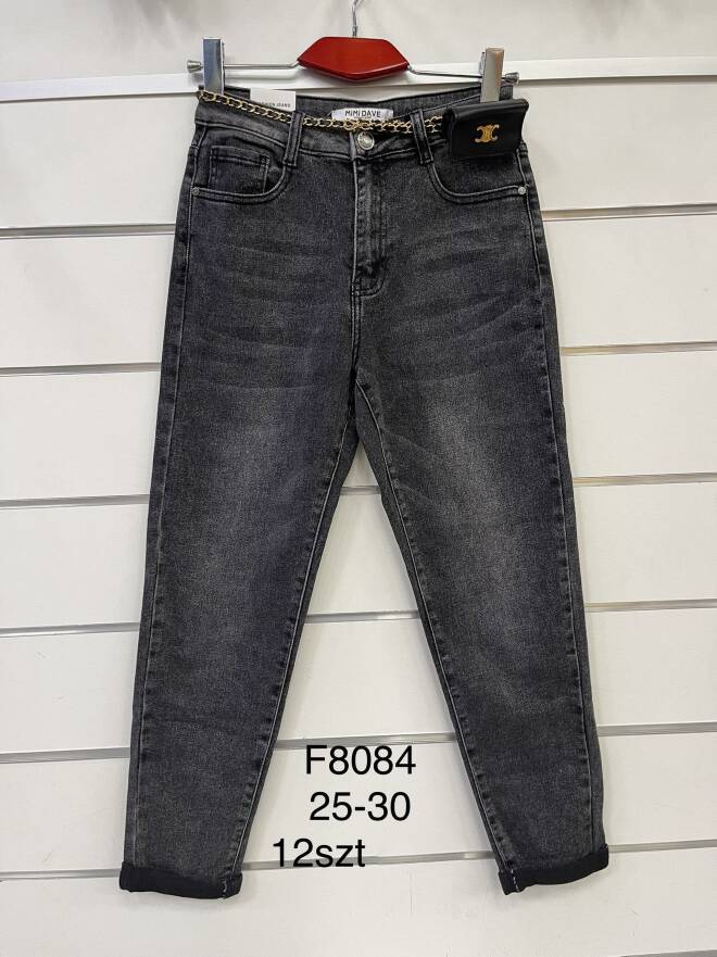 Jeansy damskie F8084 1 kolor  25-30