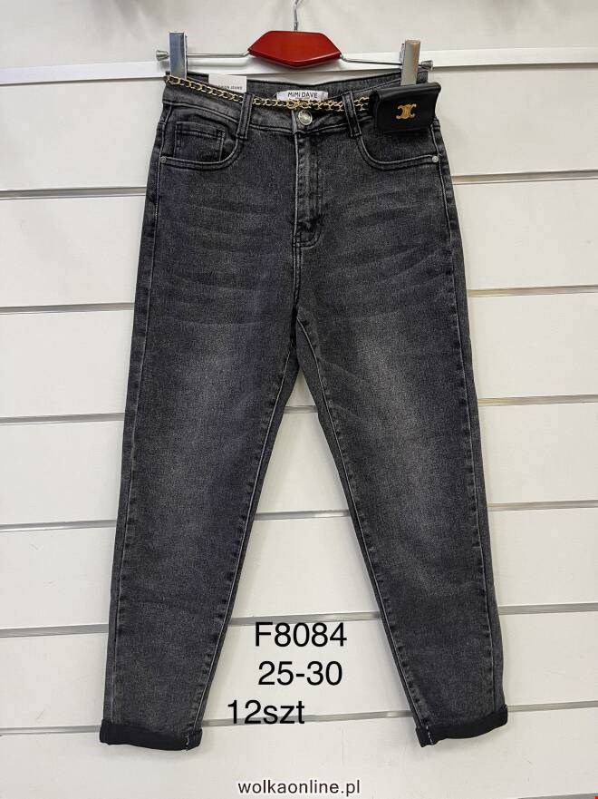 Jeansy damskie F8084 1 kolor  25-30