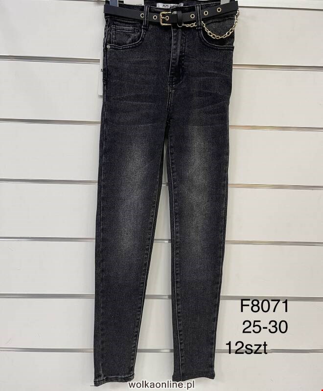 Jeansy damskie F8071 1 kolor  25-30
