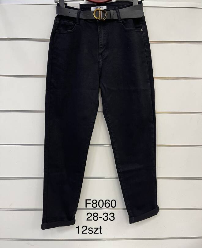Jeansy damskie F8060 1 kolor  28-33