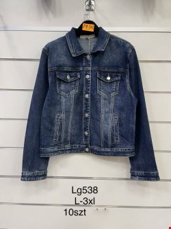 Kurtka jeansowa damskie LG538 1 kolor  L-3XL