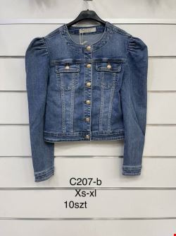 Kurtka jeansowa damskie C207-B 1 kolor  XS-XL