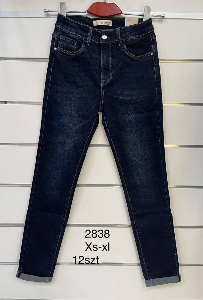 Jeansy damskie 2838 1 kolor  XS-XL 1