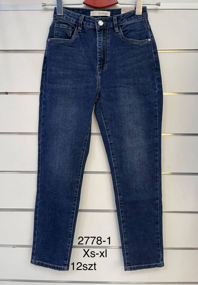 Jeansy damskie 2778-1 1 kolor  XS-XL 1