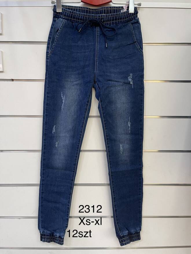 Jeansy damskie 2312 1 kolor  XS-XL