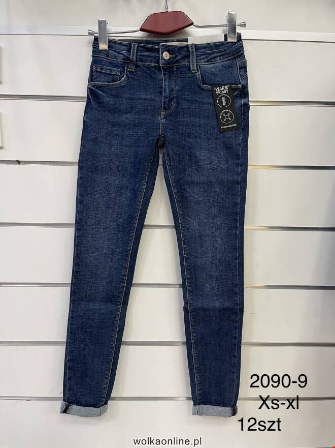 Jeansy damskie 2090-9 1 kolor  XS-XL
