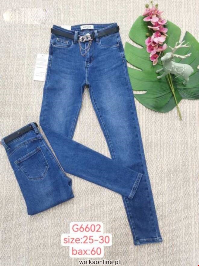Jeansy damskie G6602 1 kolor  25-30