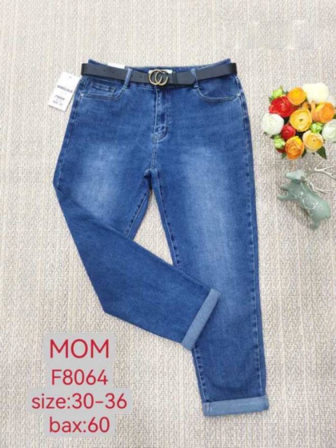 Jeansy damskie F8064 1 kolor  30-36 1