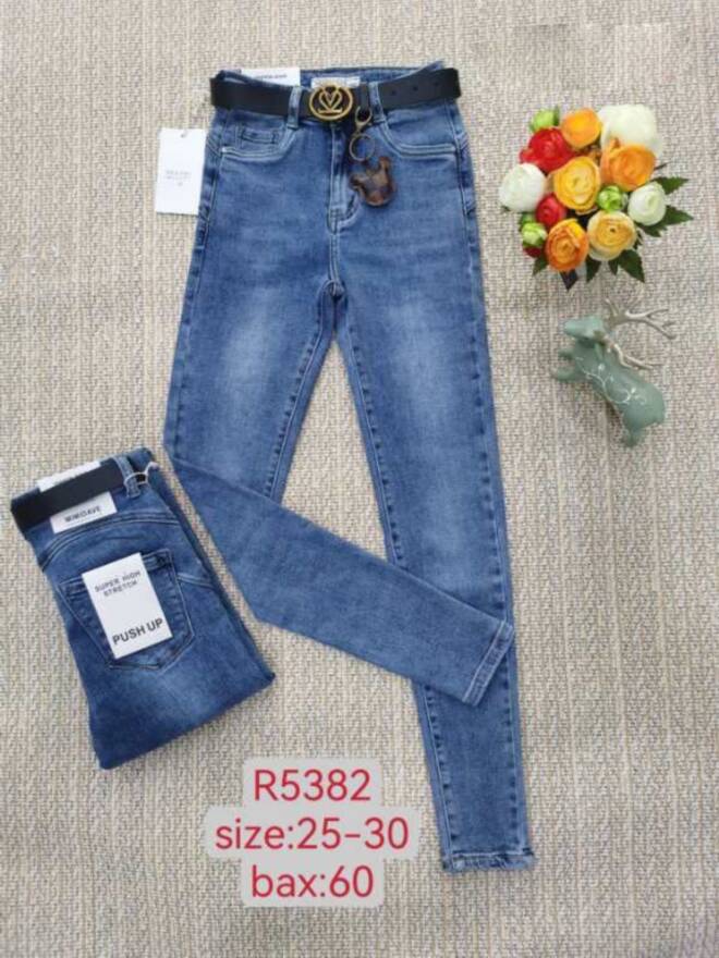 Jeansy damskie R5382 1 kolor  25-30 1