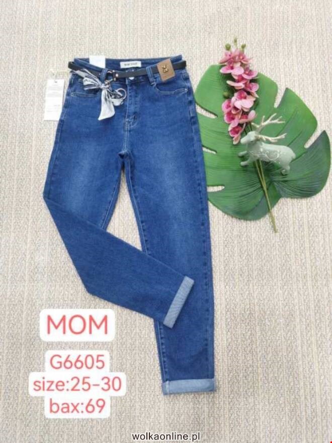 Jeansy damskie G6605 1 kolor  25-30