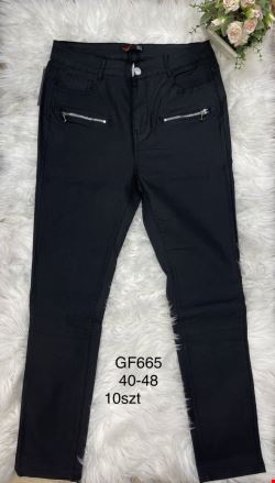Spodnie skórzane damskie GF665 1 kolor  40-48