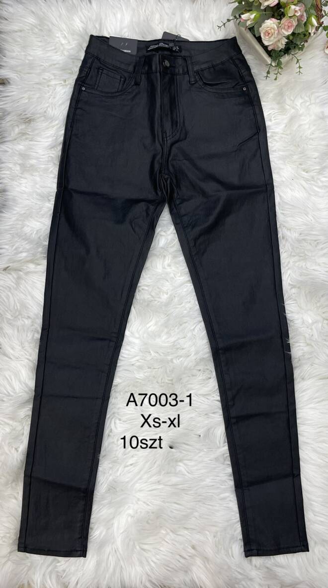 Spodnie skórzane damskie A7003-1 1 kolor  XS-XL 1