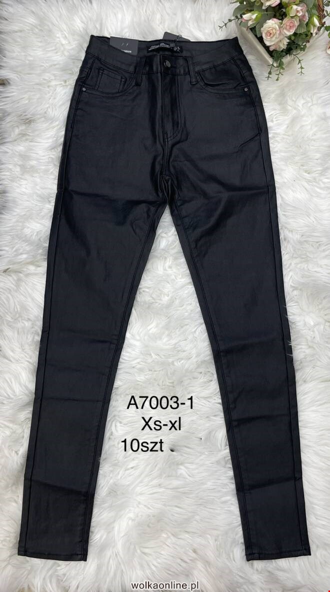 Spodnie skórzane damskie A7003-1 1 kolor  XS-XL