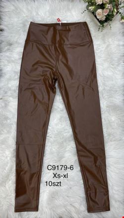 Spodnie skórzane damskie C9179-6 1 kolor  XS-XL