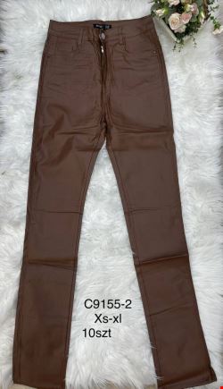 Spodnie skórzane damskie C9155-2 1 kolor  XS-XL