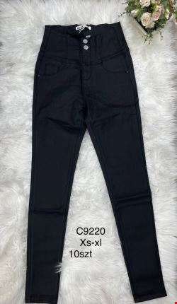 Spodnie skórzane damskie C9220 1 kolor  XS-XL