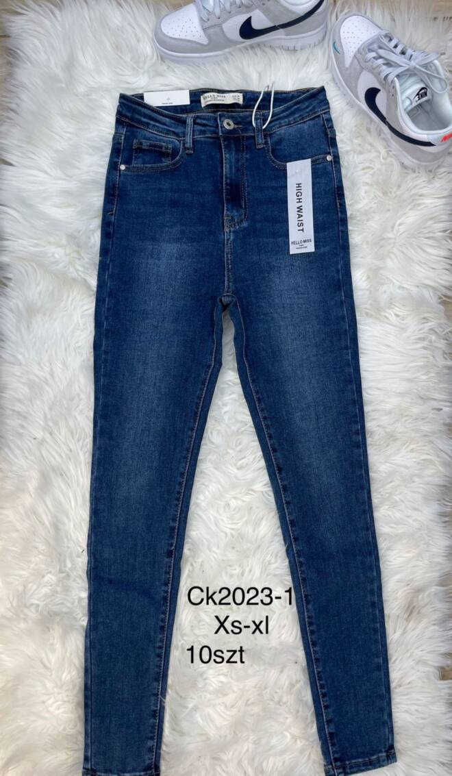 Jeansy damskie CK2023-1 1 kolor  XS-XL