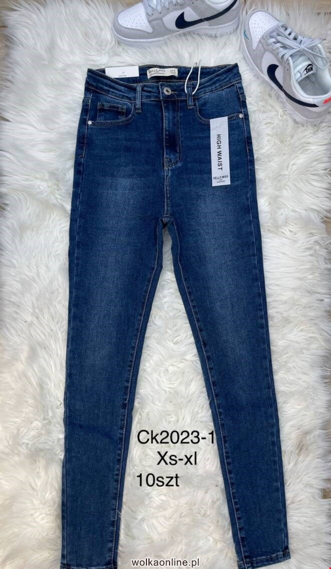 Jeansy damskie CK2023-1 1 kolor  XS-XL