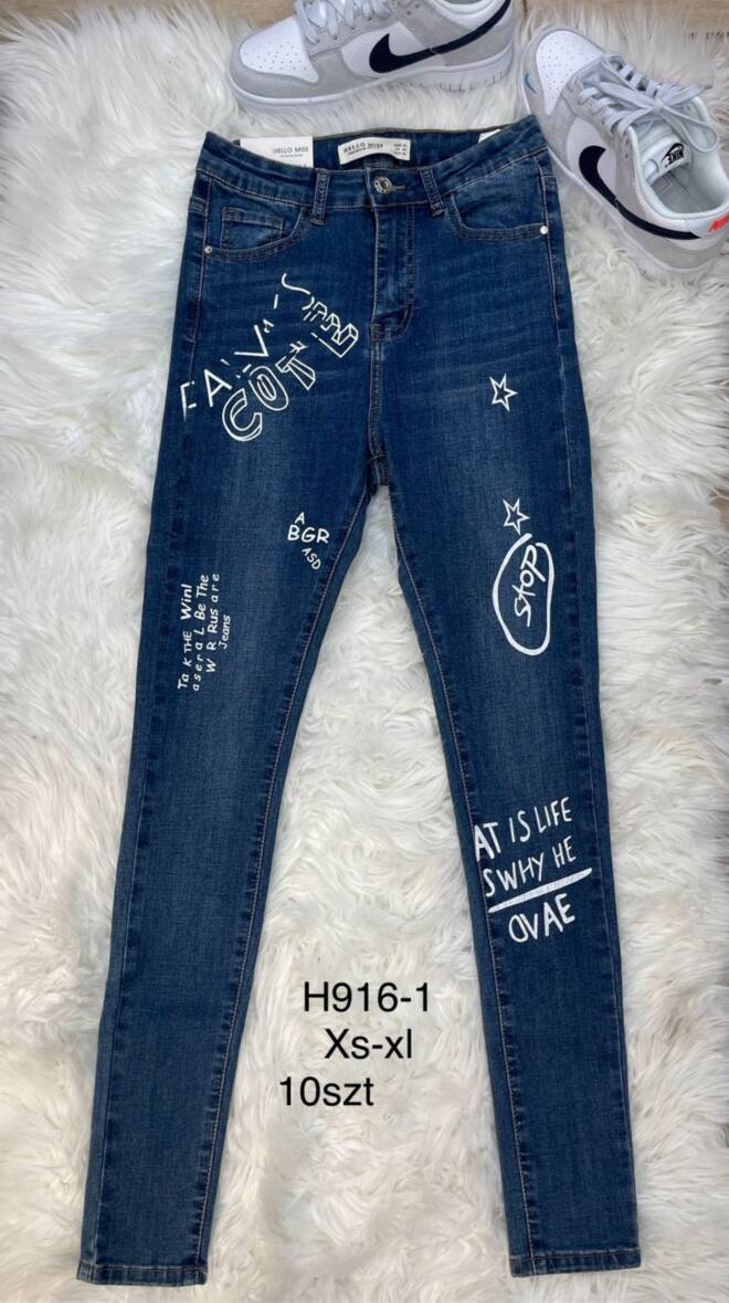 Jeansy damskie H916-1 1 kolor  XS-XL 1