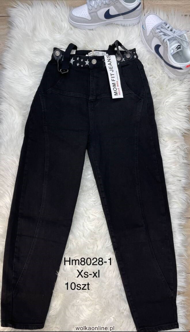 Jeansy damskie HM8028-1 1 kolor  XS-XL