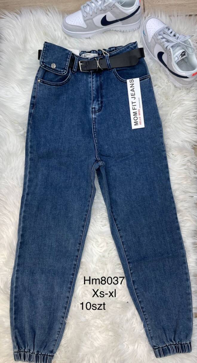 Jeansy damskie HM8037 1 kolor  XS-XL