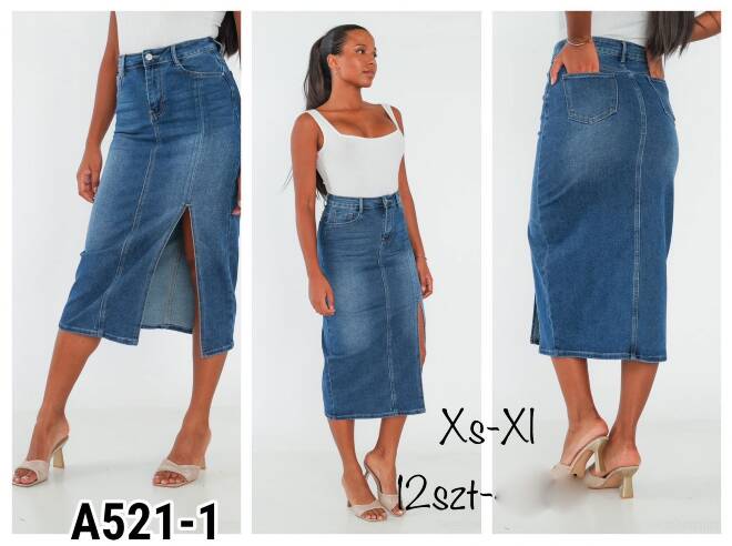  Spódnica damskie A521-1 1 kolor  XS-XL