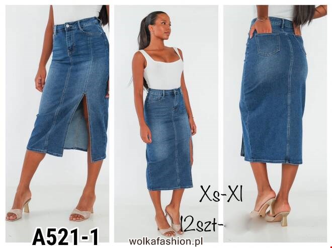  Spódnica damskie A521-1 1 kolor  XS-XL