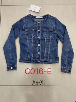 Kurtka jeansowa damskie C016-E 1 kolor  XS-XL