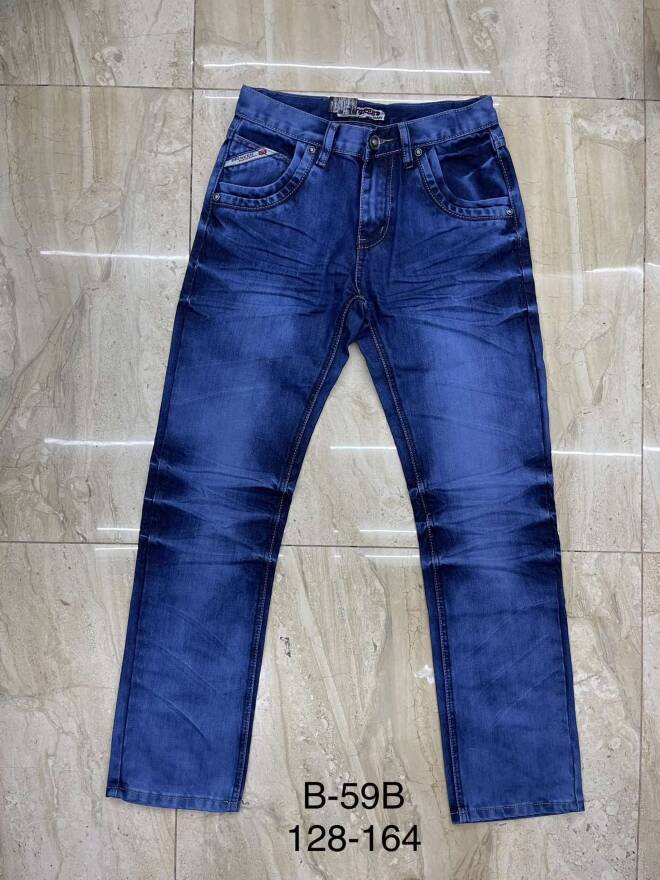 Jeansy  męskie B-59B 1 kolor  128-164