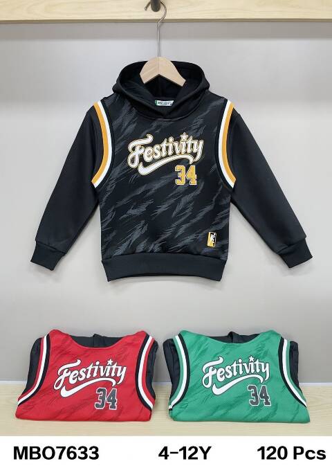 Bluza chłopięca MBO7633 Mix kolor 4-12