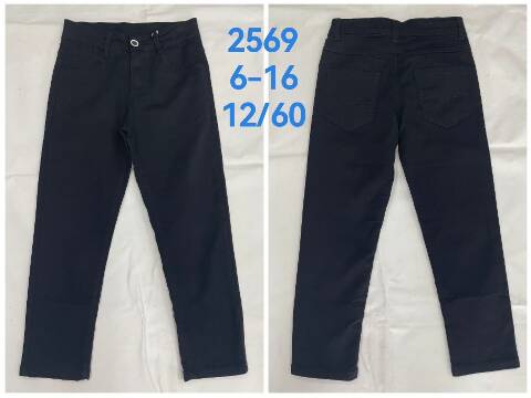 Spodnie  chłopięce 2569 1 kolor 6-16 1