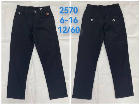 Spodnie  chłopięce 2570 1 kolor 6-16 1