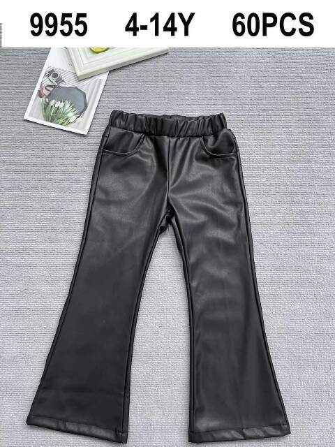 Leginsy dziewczęce 9955 1 kolor 4-14 1