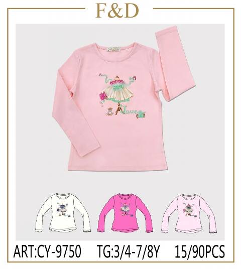 Kluzka dziewczęcy CY-9750 Mix kolor 3-8 1