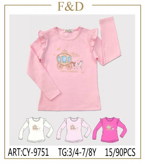 Kluzka dziewczęcy CY-9751 Mix kolor 3-8 1