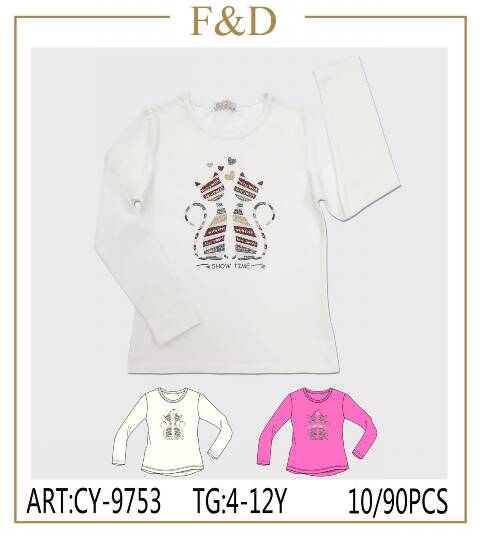 Kluzka dziewczęcy CY-9753 Mix kolor 4-12