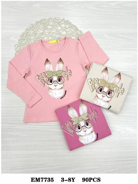 Bluzka dziewczęca EM7735 Mix kolor 3-8 1