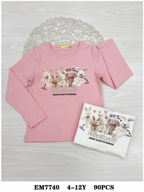 Bluzka dziewczęca EM7740 Mix kolor 4-12