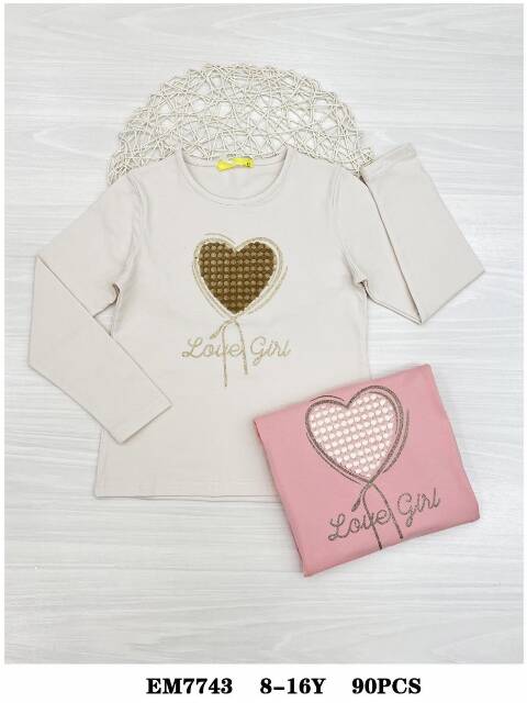 Bluzka dziewczęca EM7743 Mix kolor 8-16 1