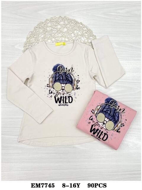 Bluzka dziewczęca EM7745 Mix kolor 8-16 1